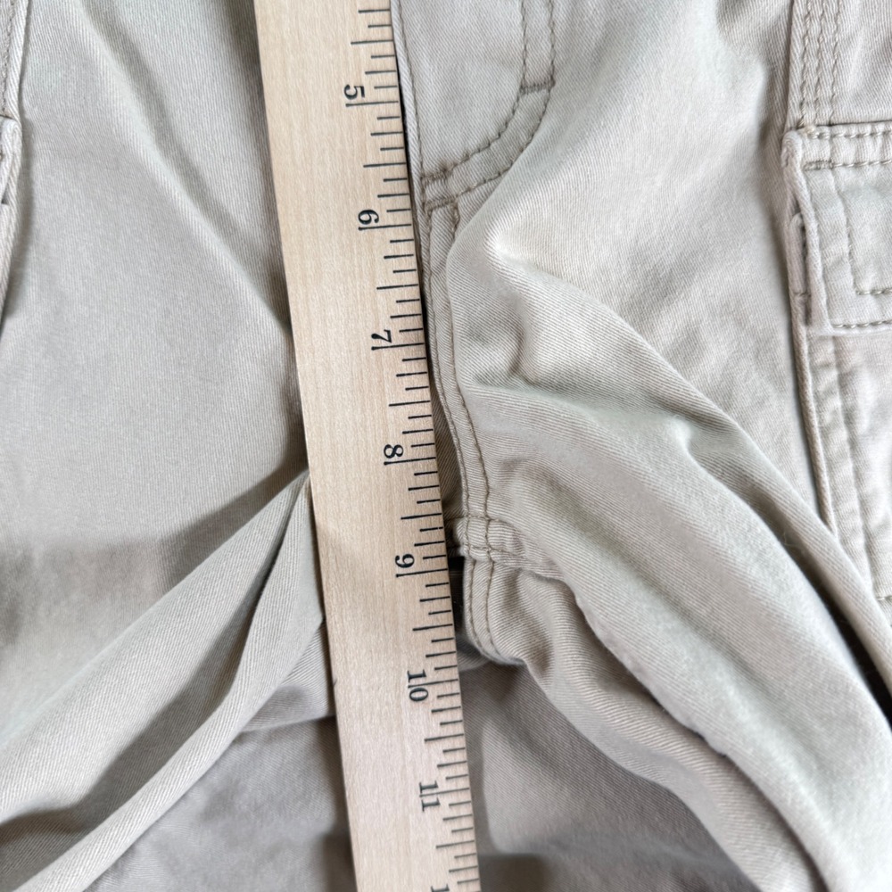Hollister Low-Rise Baggy Cargo Pants Tan Khaki Size 2R Waist 26 Y2K Grunge Sk8 - Picture 7 of 13